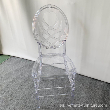 Estilo del Reino Unido Clear Chiavari Bamboo Modern Restaurant Silla